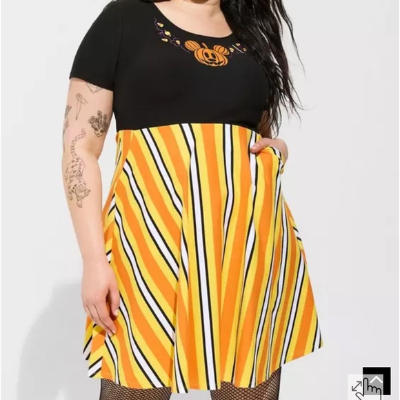 Disney Mickey pumpkin plus size dress size 5X from torrid - Picture 1 of 5